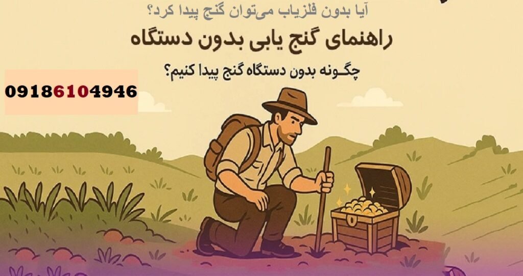 آیا بدون فلزیاب می‌توان گنج پیدا کرد؟