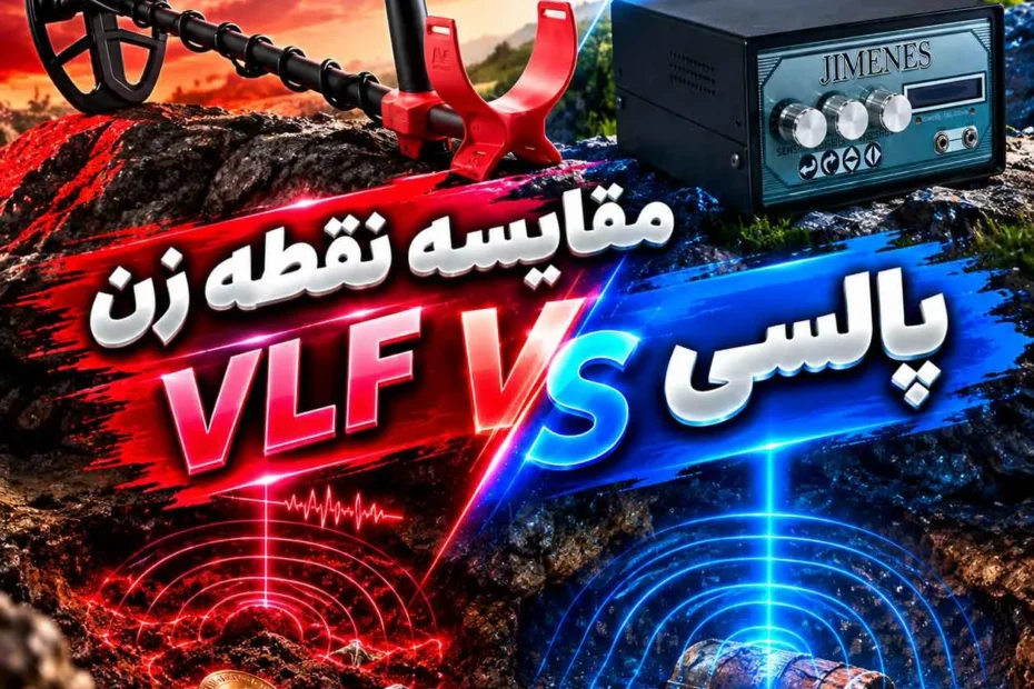 مقایسه نقطه زن VLF با پالسی؛ تفاوت عمق، تفکیک و عملکرد