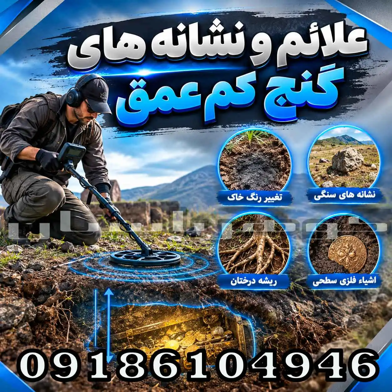 علائم و نشانه های گنج کم عمق؛ راهنمای تشخیص و بررسی نشانه‌های نزدیک به سطح